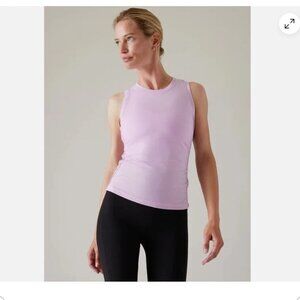 Athleta With Ease Cinch Tank Pink Womens M Active Athletic Gym Workout